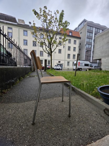 Chaises en bois/métal